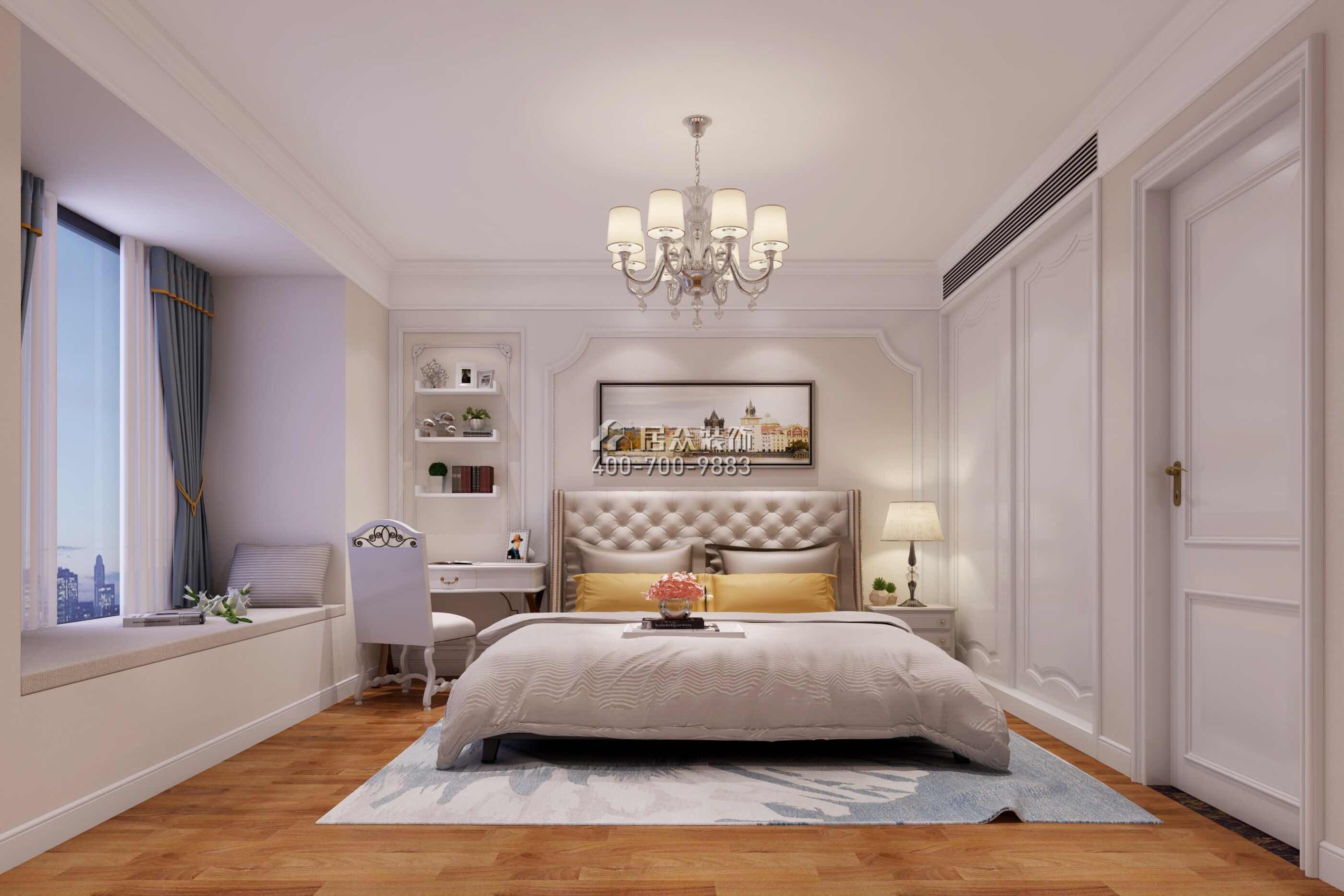 星海名城120平方米欧式风格1户型卧室装修效果图