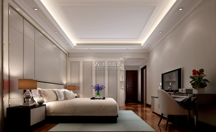 万林湖267平方米现代简约风格平层户型卧室装修效果图