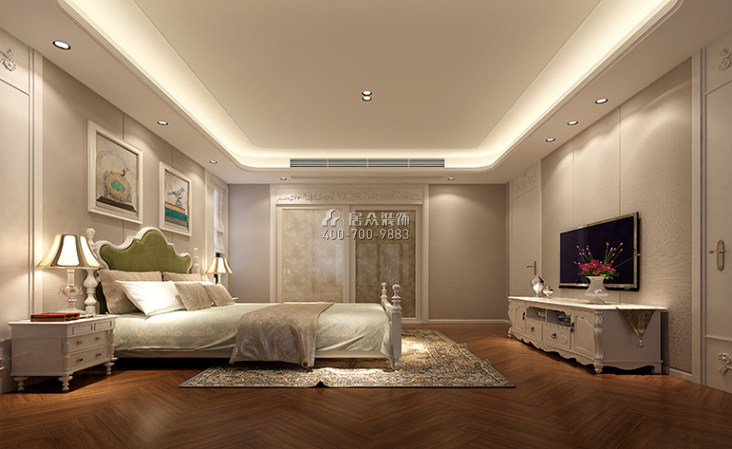 260平方米中式風格平層戶型臥室裝修效果圖