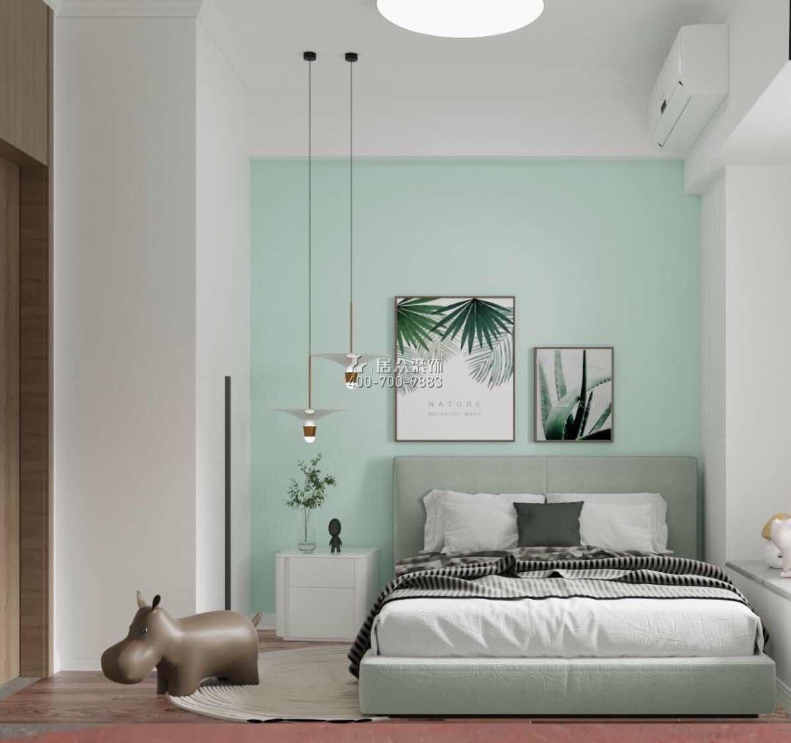 新錦安雅園193平方米現代簡約風格平層戶型臥室裝修效果圖