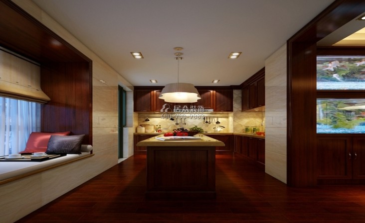 國貿天琴灣123平方米其他風格平層戶型廚房裝修效果圖