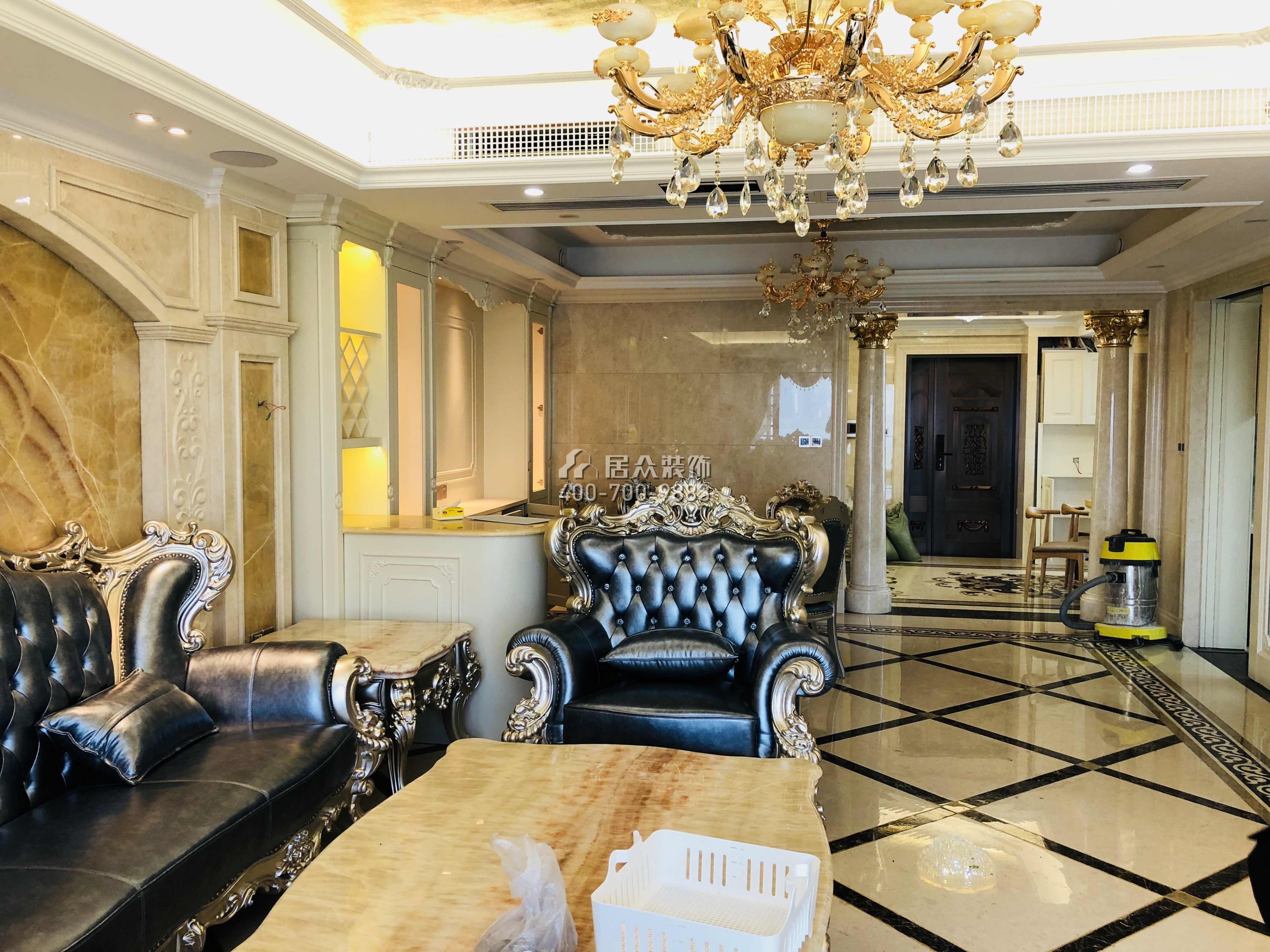 海晟维多利亚218平方米欧式风格平层户型客厅装修效果图