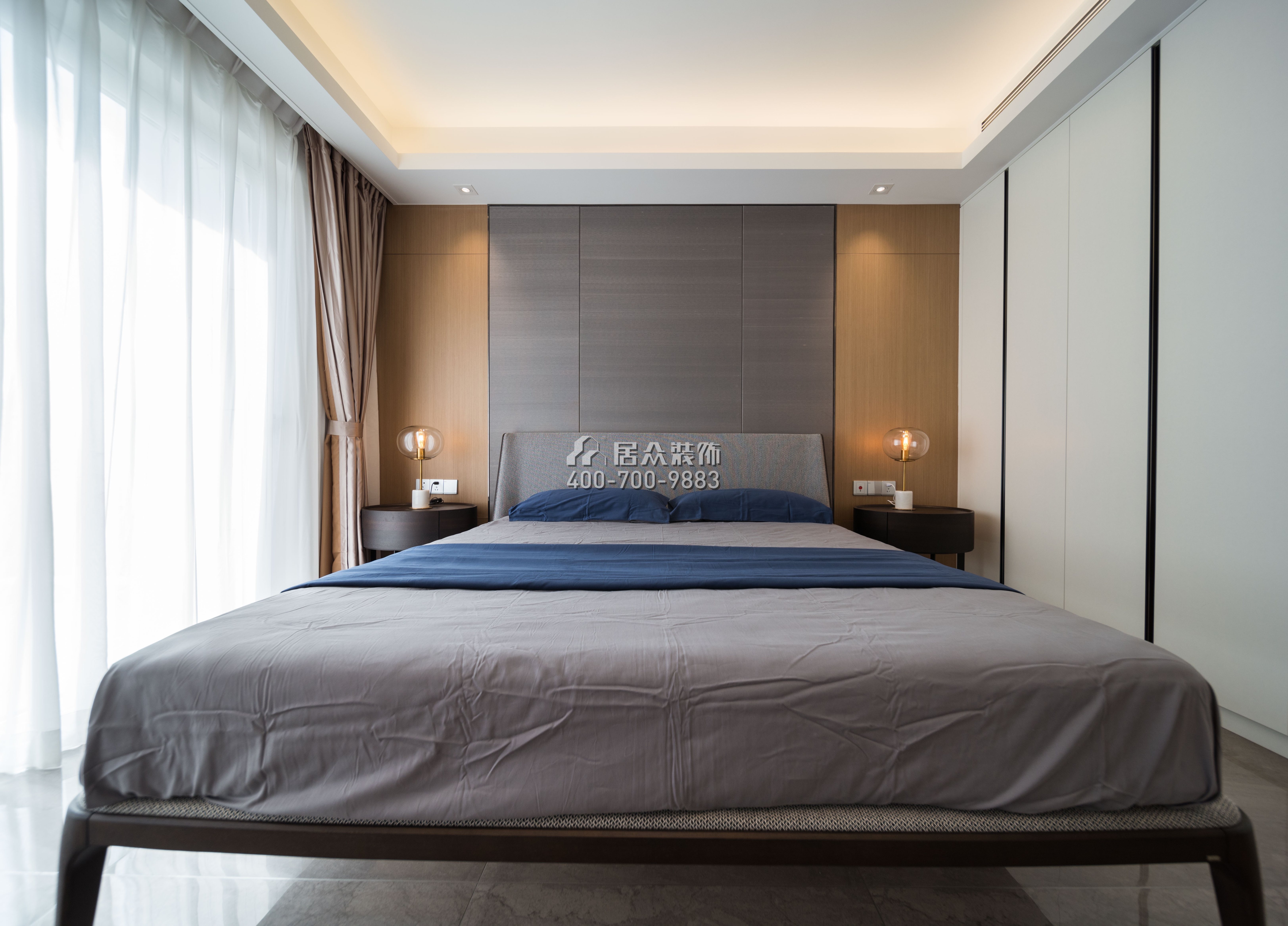 三湘海尚花园一期173平方米现代简约风格平层户型卧室装修效果图