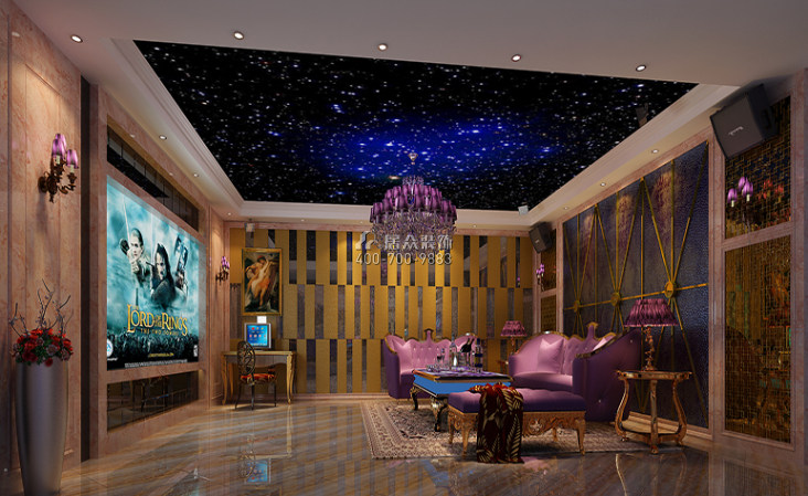 僑城馨苑300平方米歐式風格別墅戶型娛樂室裝修效果圖