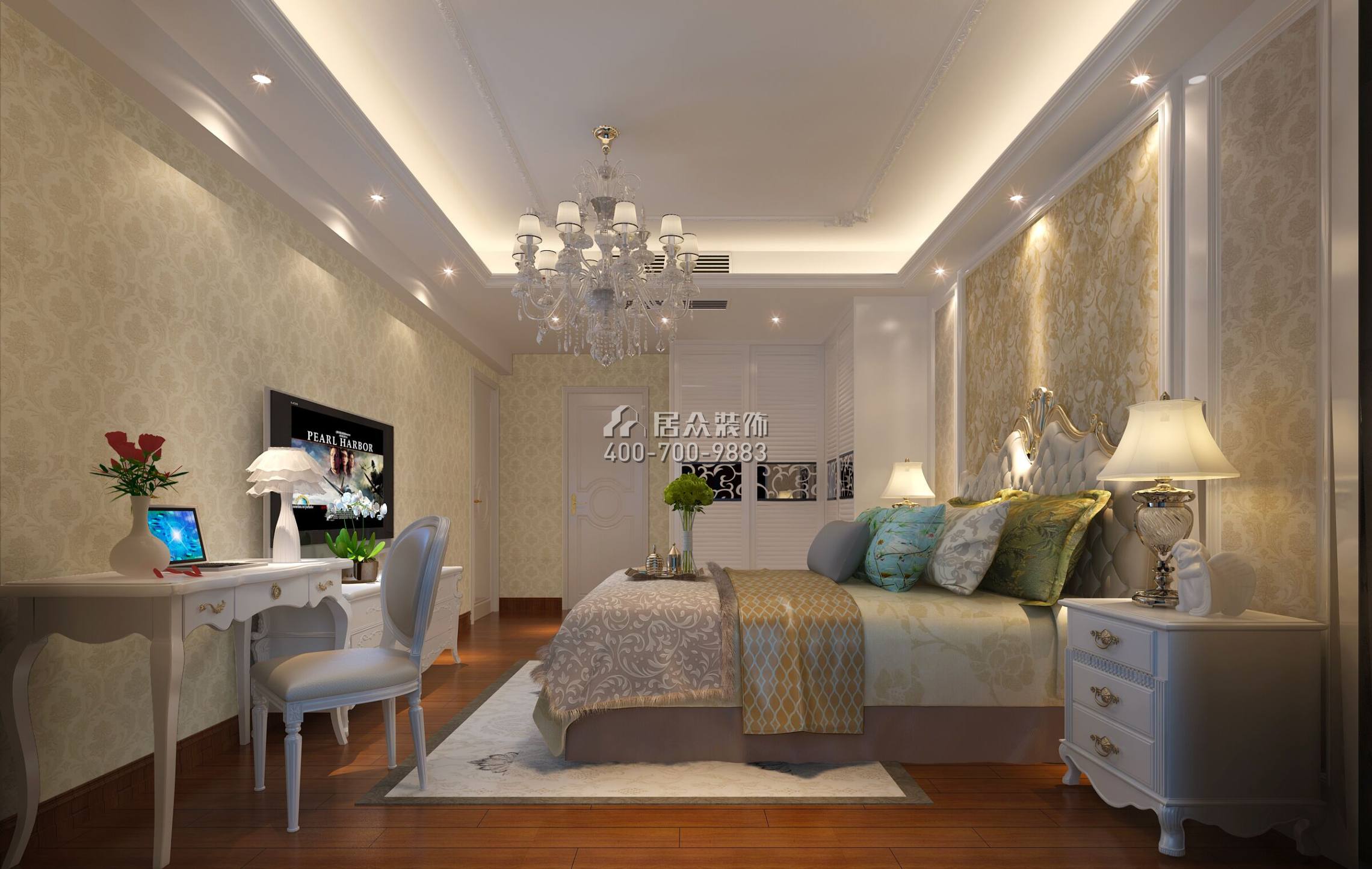 珊瑚天峰170平方米欧式风格平层户型卧室装修效果图