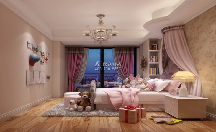 明海雅苑120平方米歐式風格平層戶型兒童房裝修效果圖