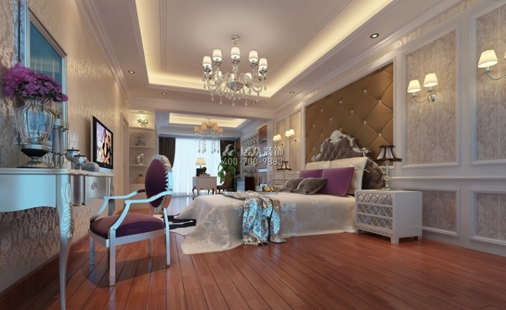 君悦龙庭380平方米欧式风格复式户型卧室装修效果图