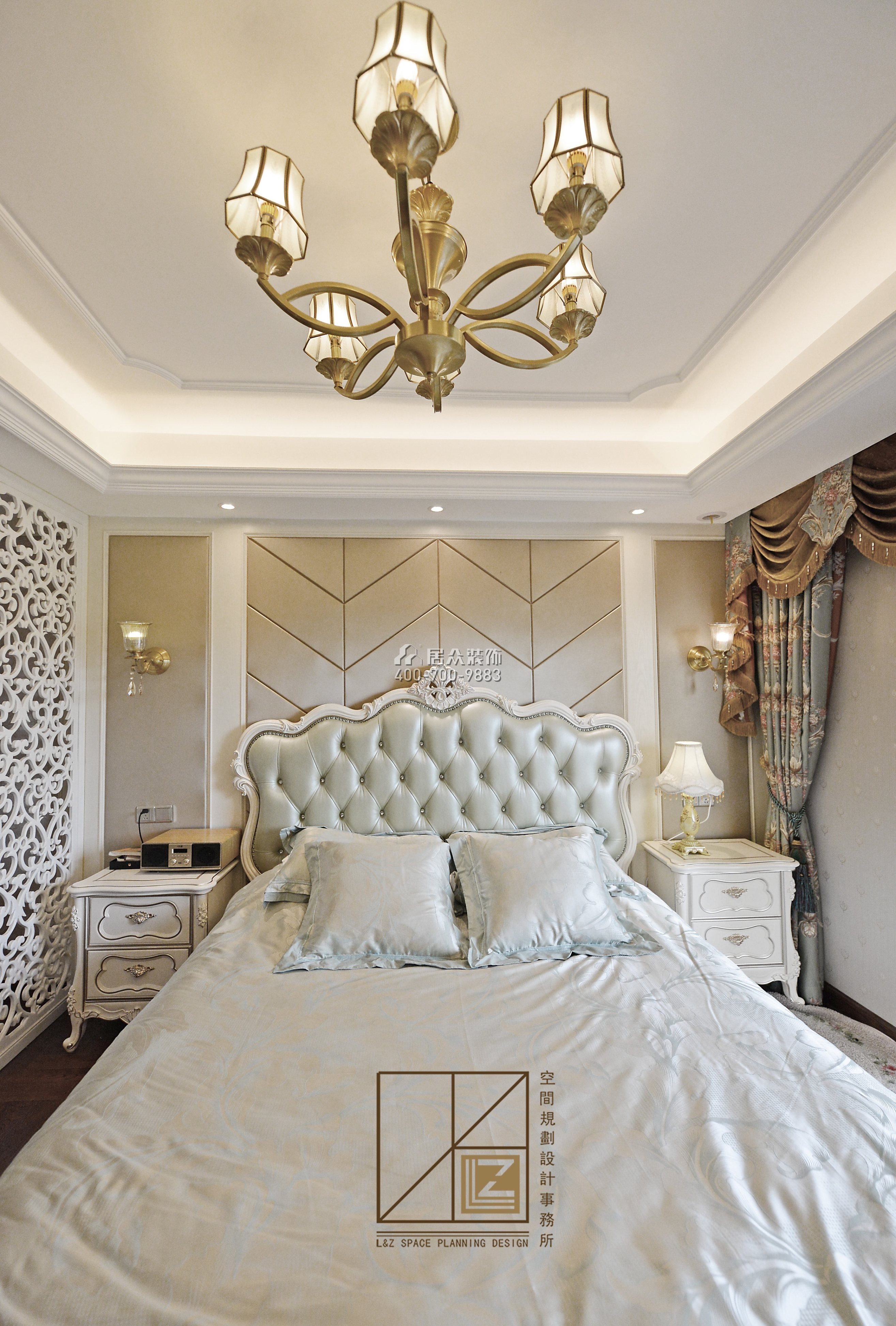 八方小区360平方米欧式风格复式户型卧室装修效果图