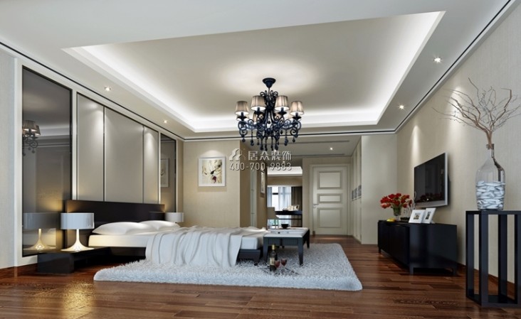 阳光天健城230平方米现代简约风格平层户型卧室装修效果图