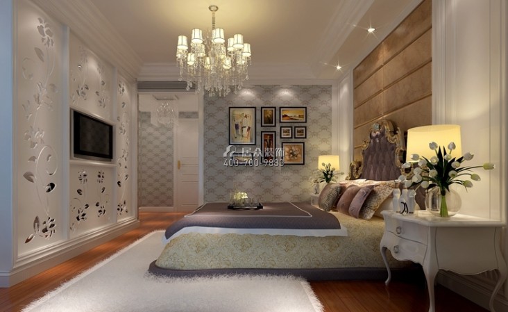 天湖酈都190平方米歐式風格復式戶型臥室裝修效果圖