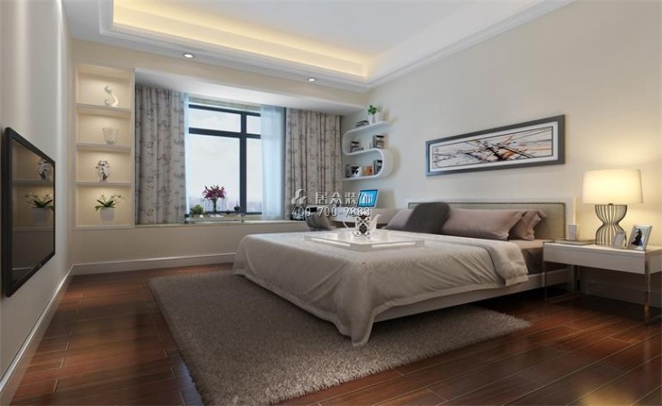 华晨御园211平方米现代简约风格平层户型卧室装修效果图