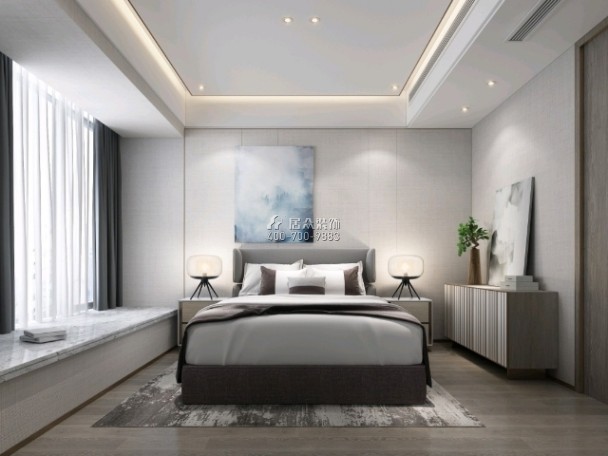 香山里花园五期167平方米现代简约风格平层户型卧室装修效果图