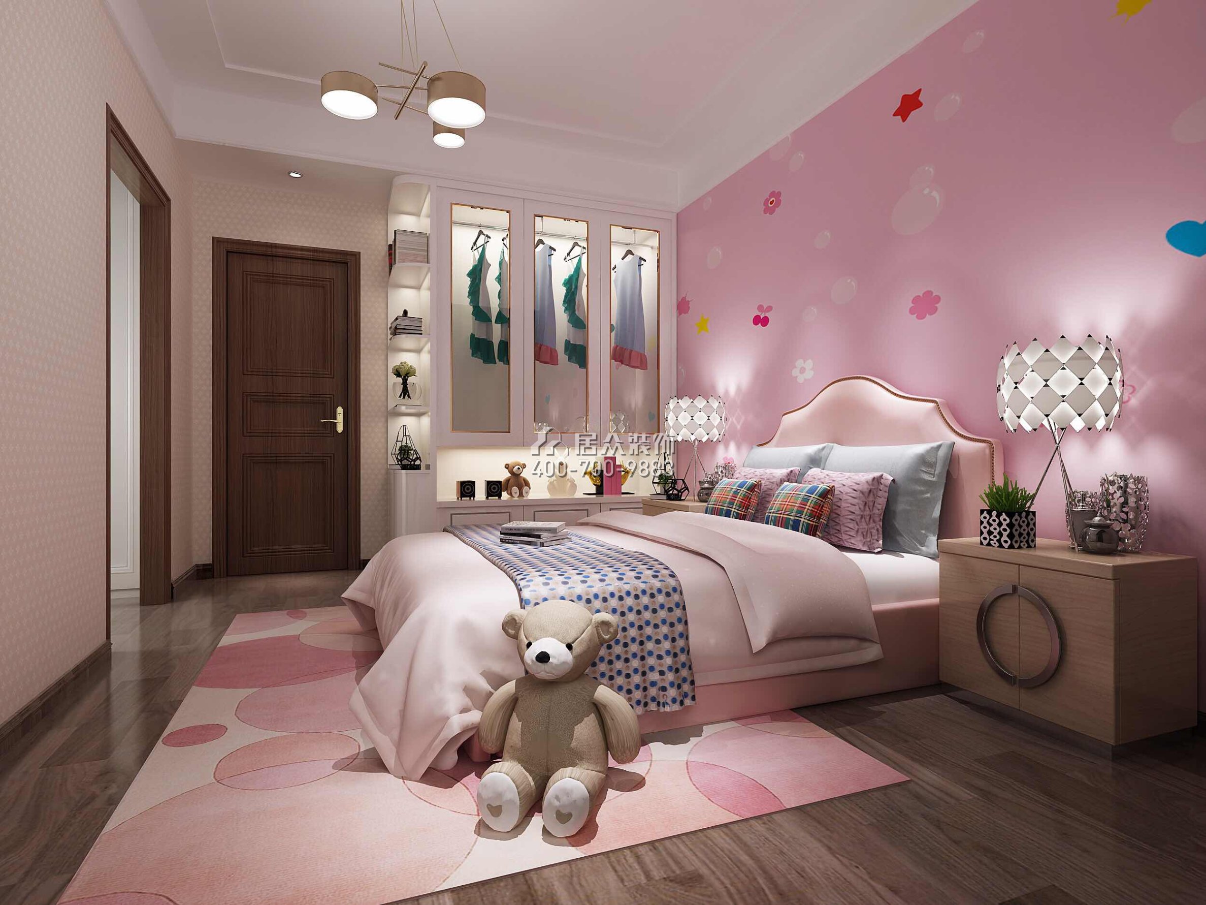 譽江華府450平方米現代簡約風格復式戶型兒童房裝修效果圖