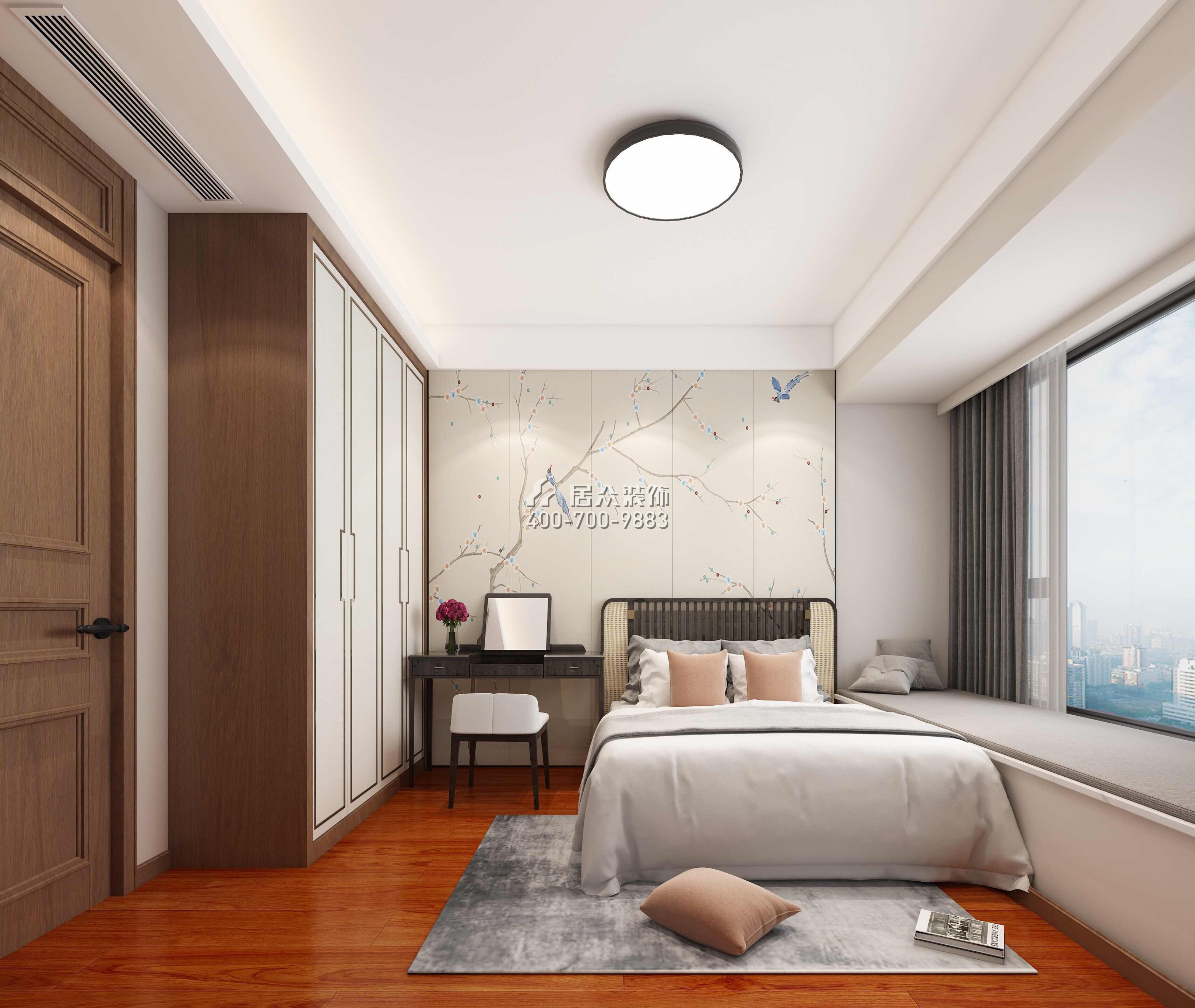 寶生midtown 207平方米中式風格平層戶型臥室裝修效果圖