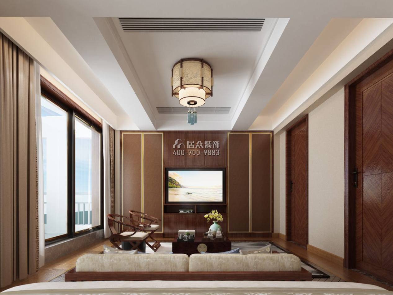 星语林·汀湘十里480平方米中式风格别墅户型娱乐室装修效果图