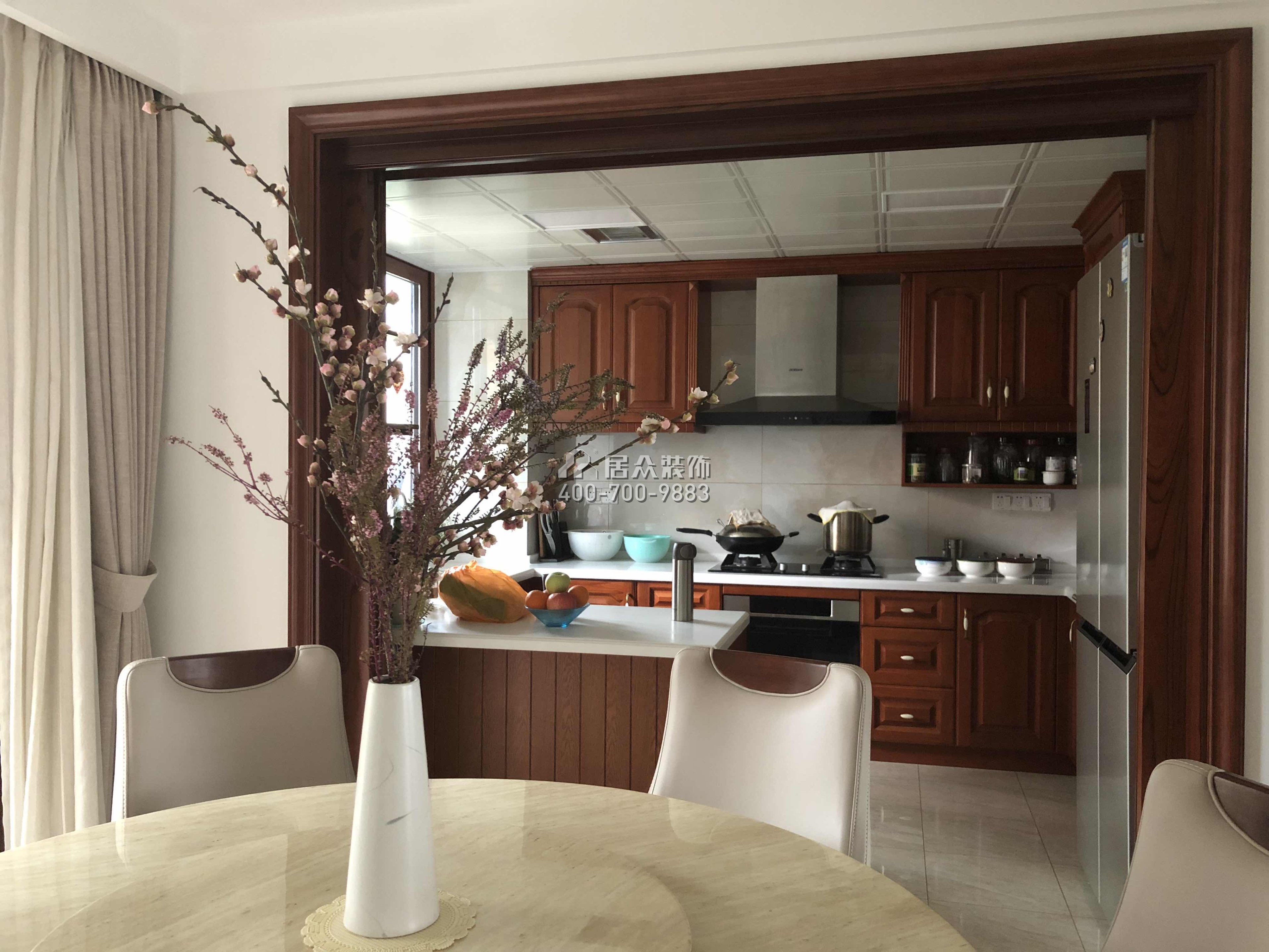 紫金家园160平方米现代简约风格平层户型厨房装修效果图