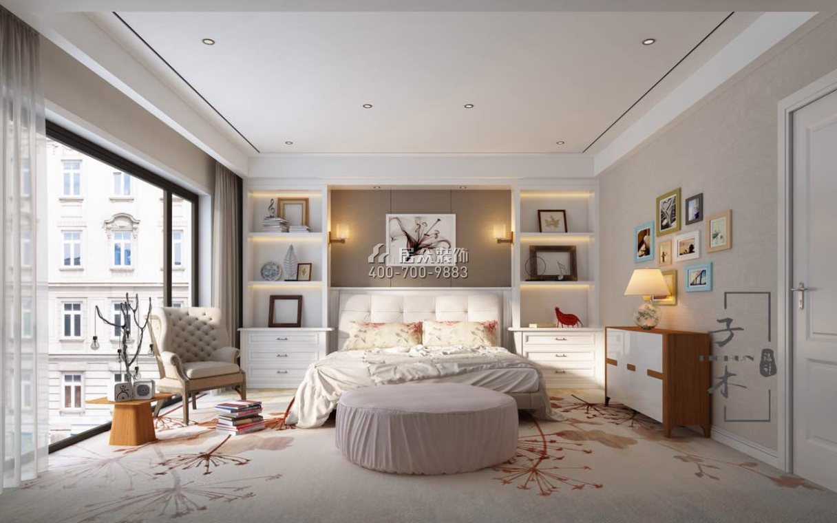红树别院280平方米现代简约风格复式户型卧室装修效果图