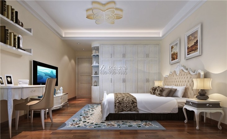 华侨城天鹅湖560平方米其他风格别墅户型卧室装修效果图