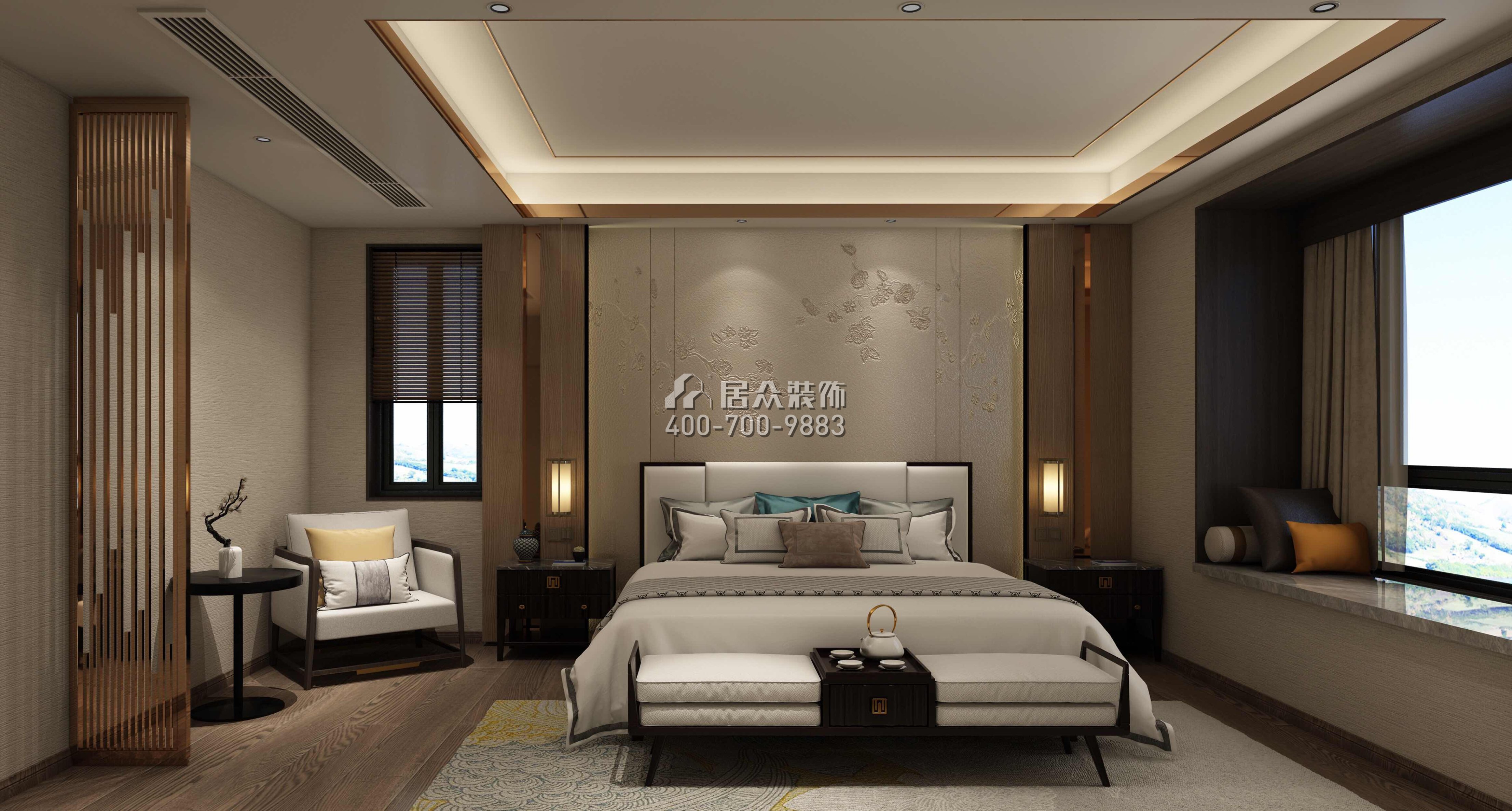 華潤城潤府二期189平方米現代簡約風格平層戶型裝修效果圖