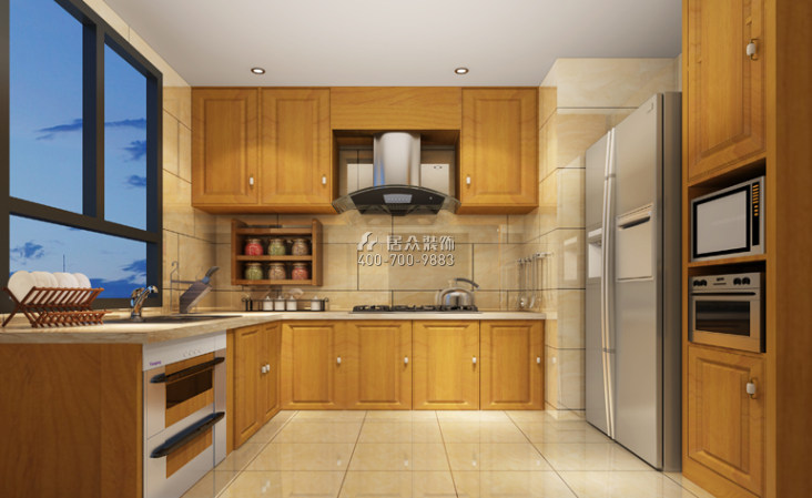三湘海尚175平方米中式風格平層戶型廚房裝修效果圖