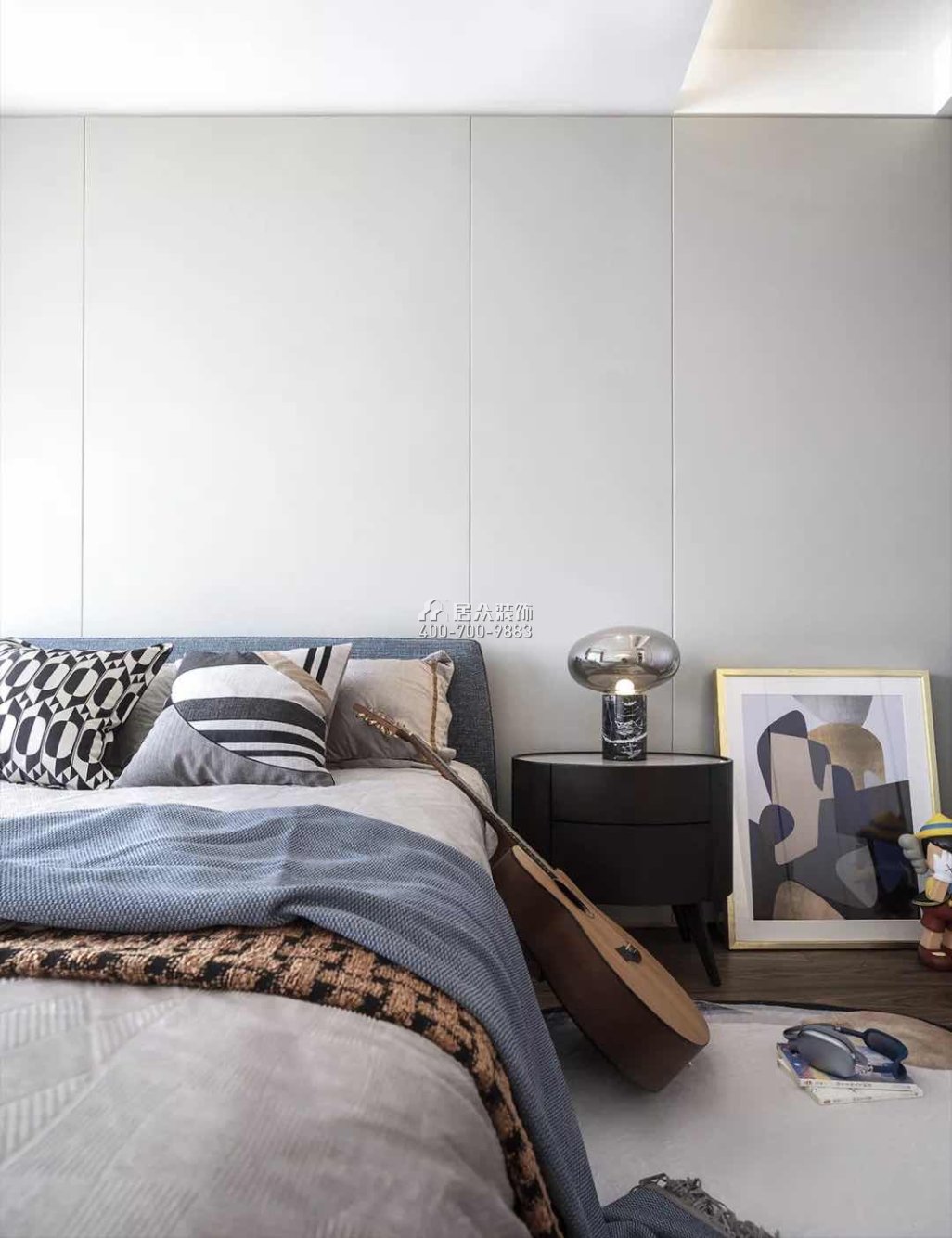 大南山紫园600平方米现代简约风格别墅户型卧室装修效果图