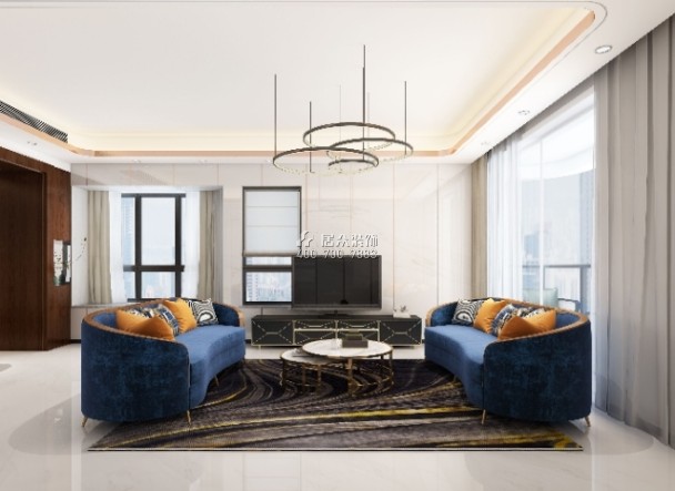 中海华庭320平方米其他风格复式户型客厅装修效果图