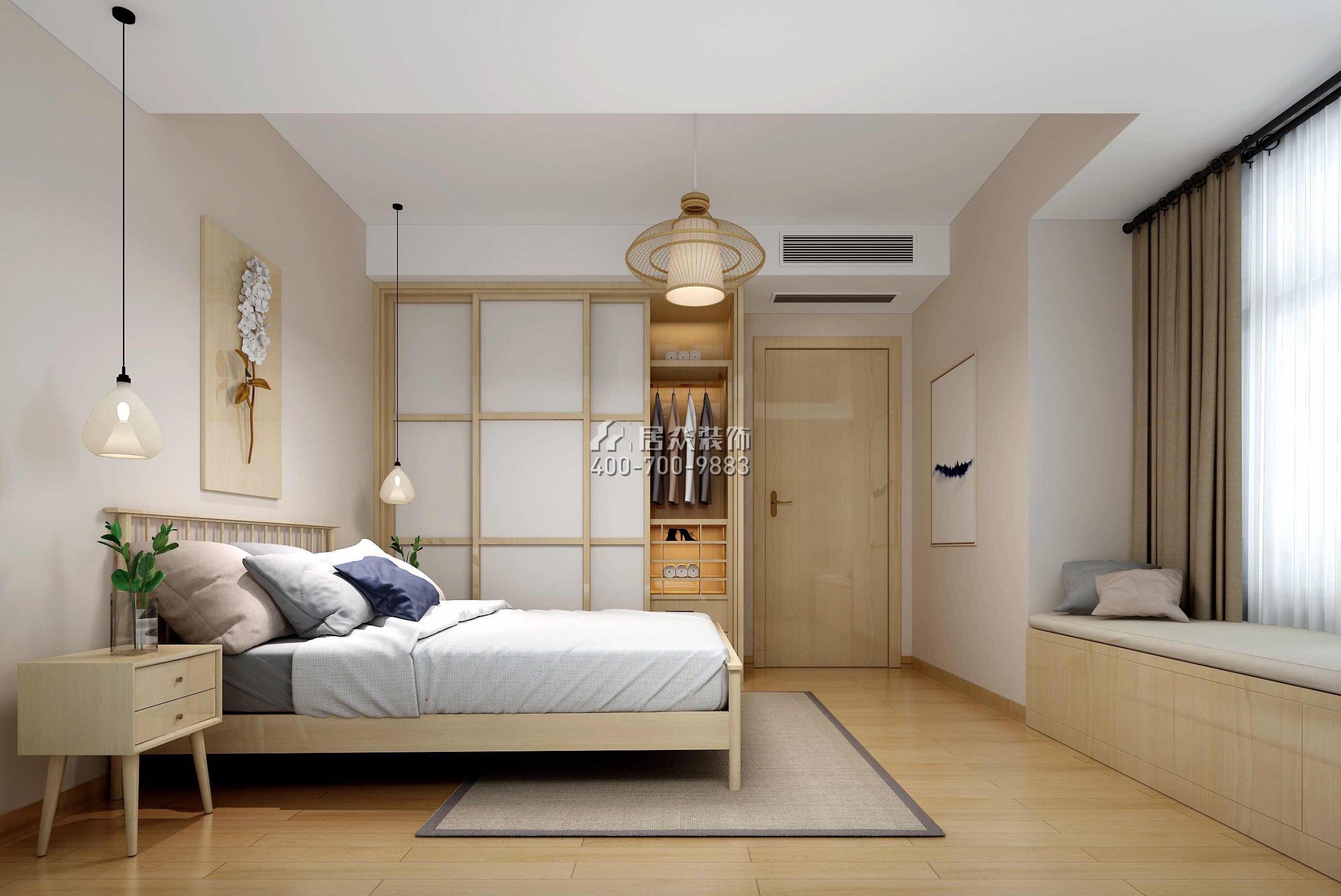 星河天睿北区93平方米其他风格平层户型卧室装修效果图