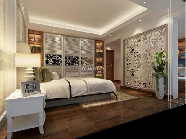 新景豪庭160平方米欧式风格平层户型卧室装修效果图