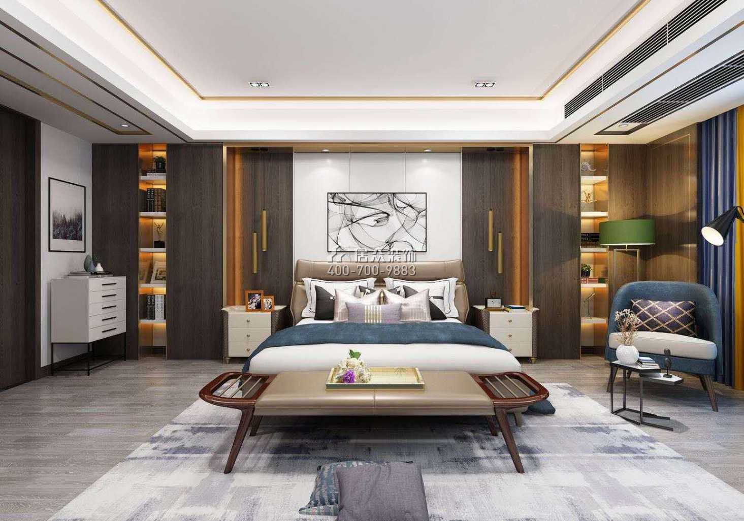 汉寿碧桂园260平方米现代简约风格平层户型卧室装修效果图