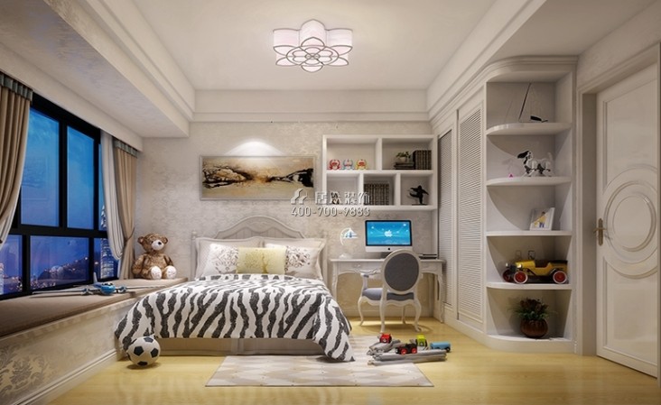 珠江帝景灣187平方米歐式風格平層戶型兒童房裝修效果圖