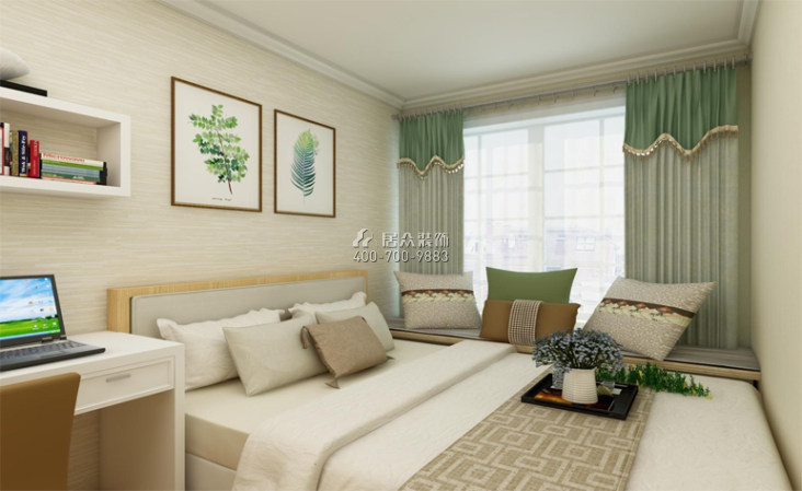 彩天怡色70平方米現代簡約風格平層戶型臥室裝修效果圖