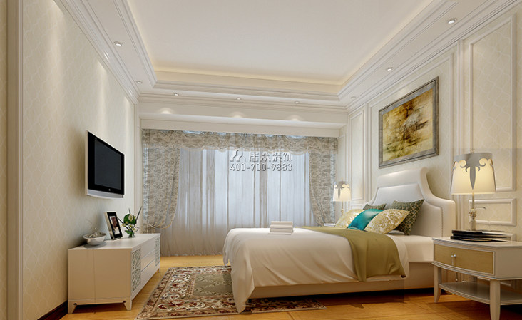 流金歲月140平方米歐式風格平層戶型臥室裝修效果圖