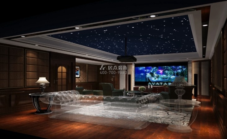 城市山谷硅谷别墅500平方米欧式风格3户型娱乐室装修效果图