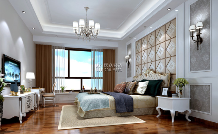 珑湖湾190平方米欧式风格平层户型卧室装修效果图