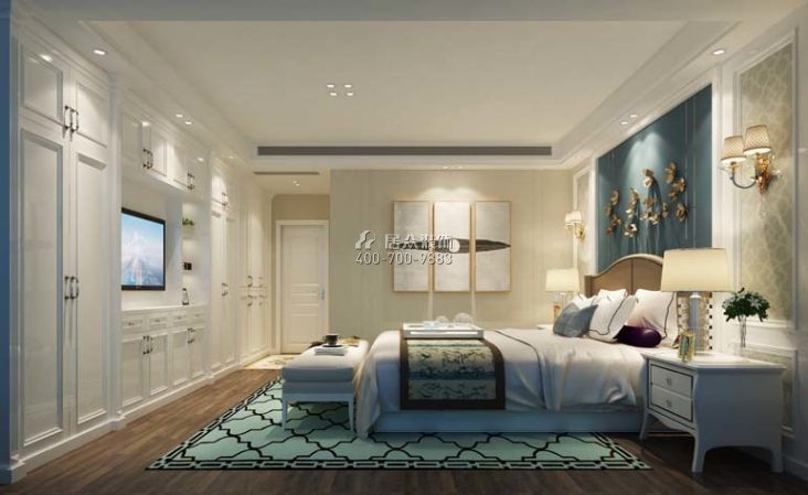 130平方米歐式風格平層戶型臥室裝修效果圖
