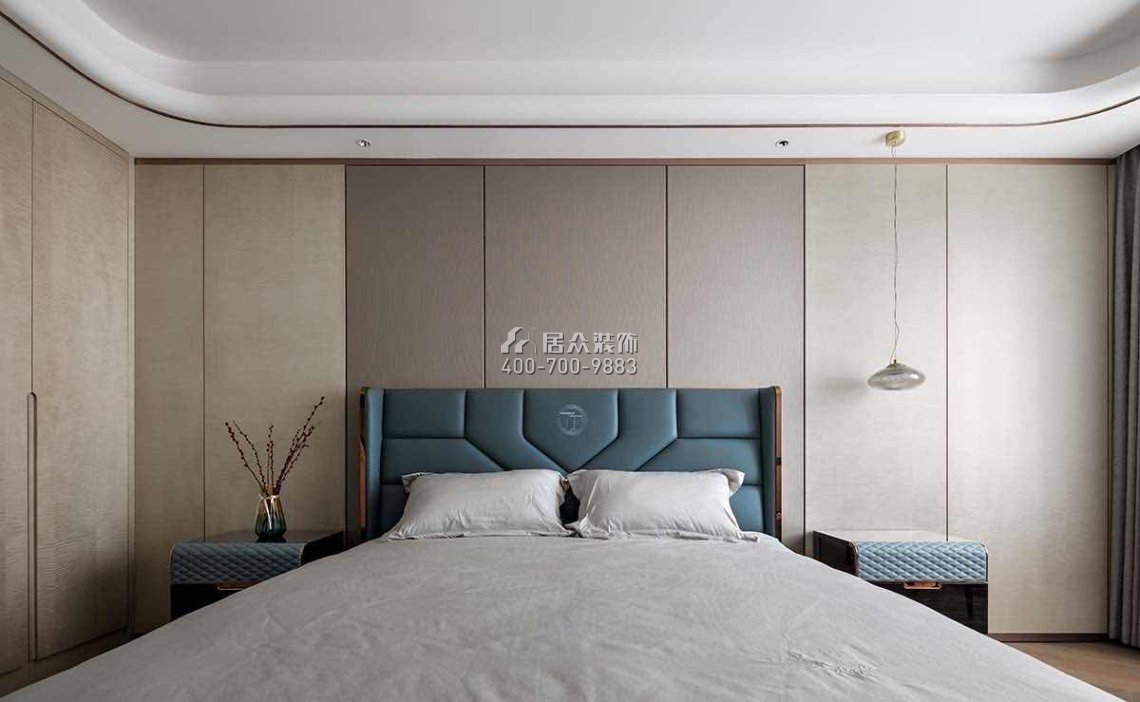 建发央玺186平方米现代简约风格平层户型卧室装修效果图