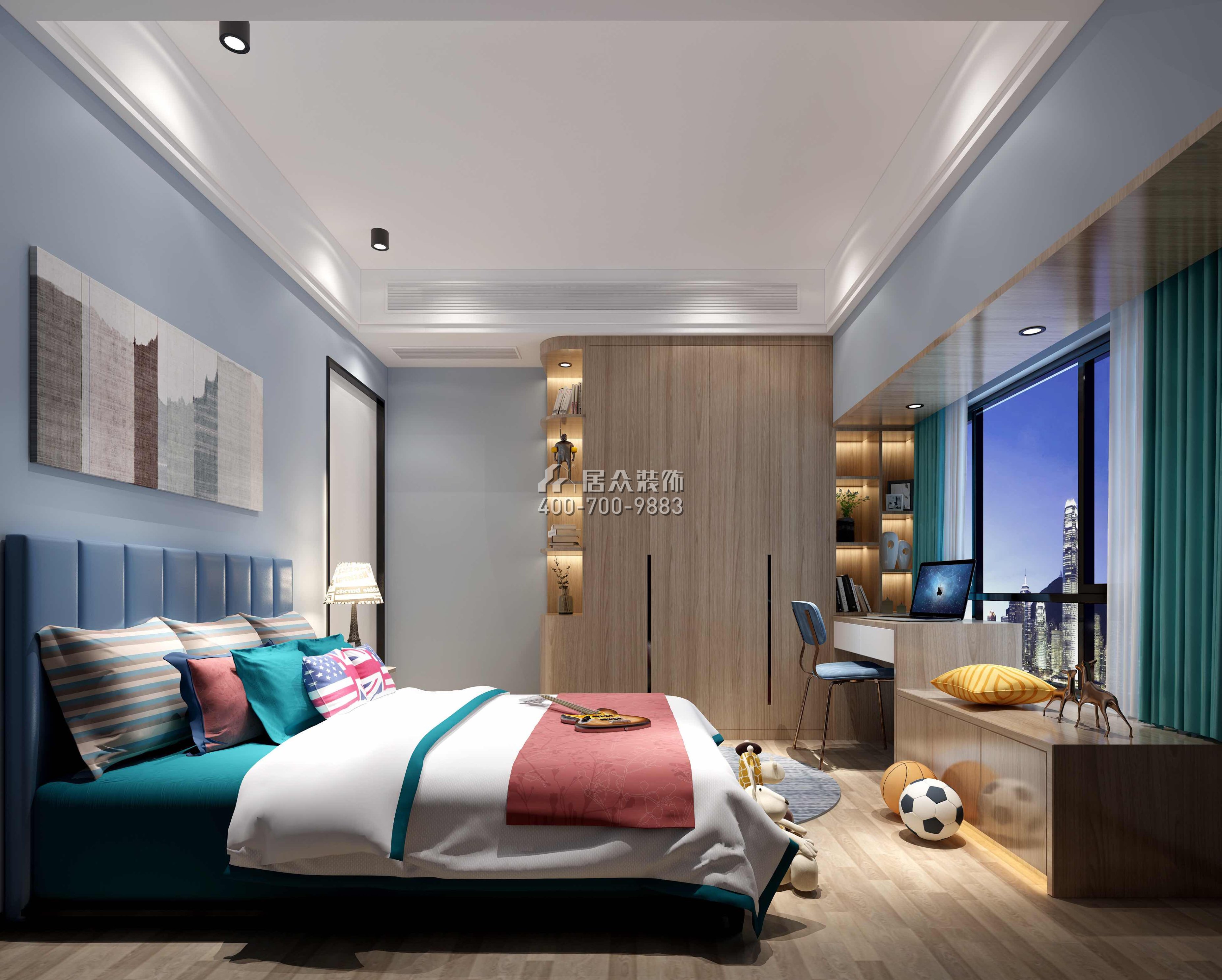 中海鹿丹名苑120平方米其他风格平层户型卧室装修效果图