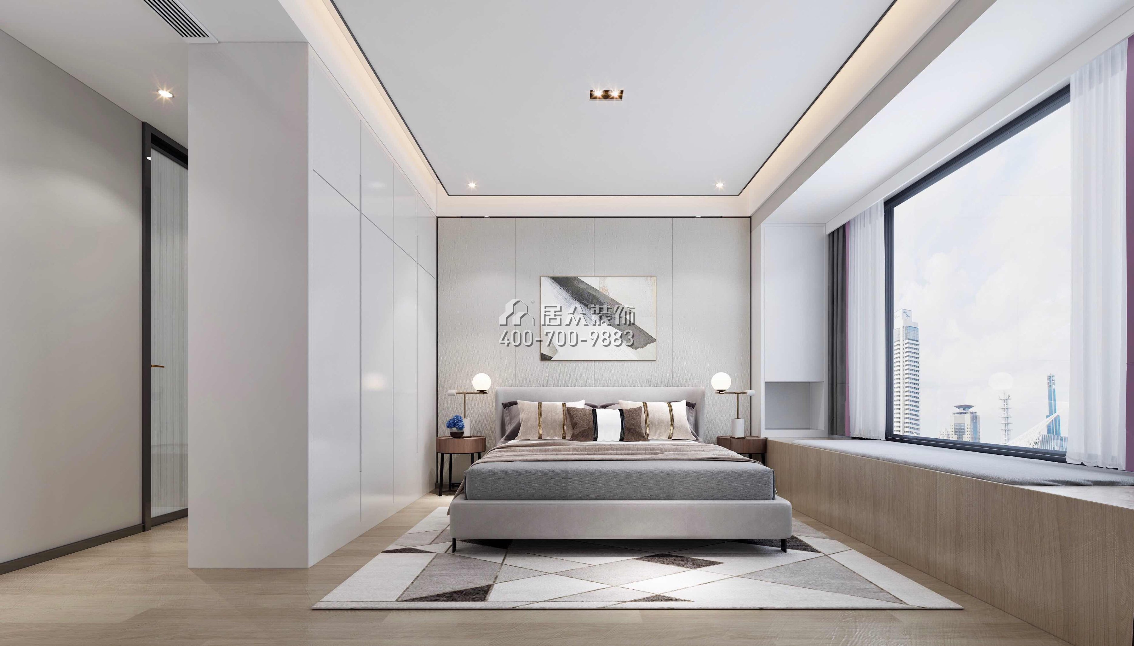 香山美墅五期130平方米现代简约风格平层户型卧室装修效果图