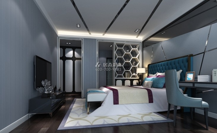 白马青秀260平方米其他风格平层户型卧室装修效果图
