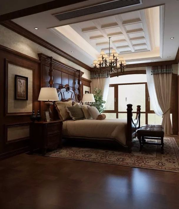 龍吟水榭400平方米美式風格別墅戶型臥室裝修效果圖