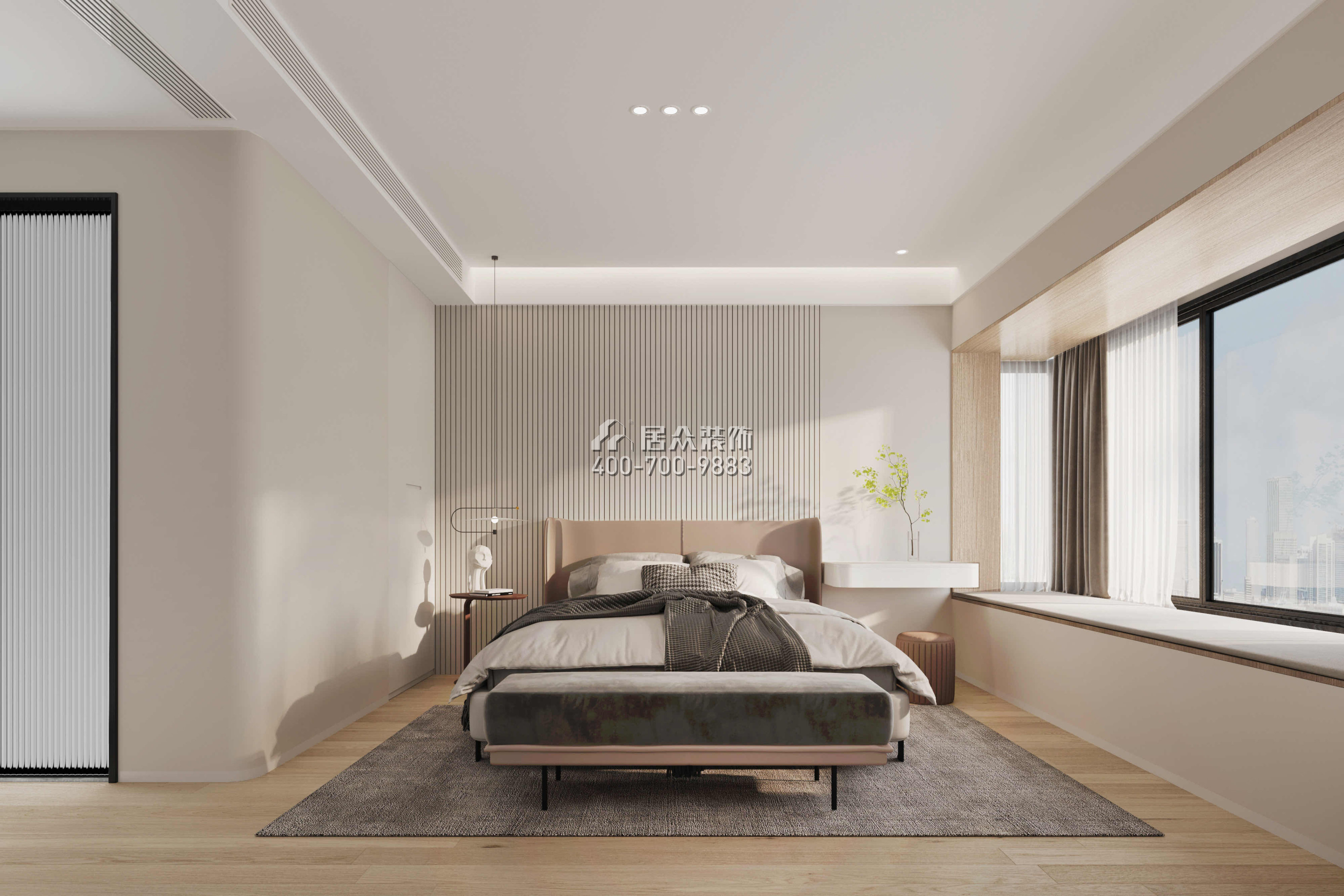 天健天骄128平方米其他风格平层户型卧室装修效果图