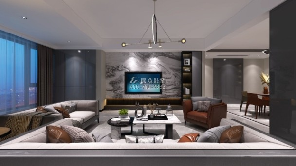 天源蓉國新賦145平方米其他風格平層戶型客廳裝修效果圖