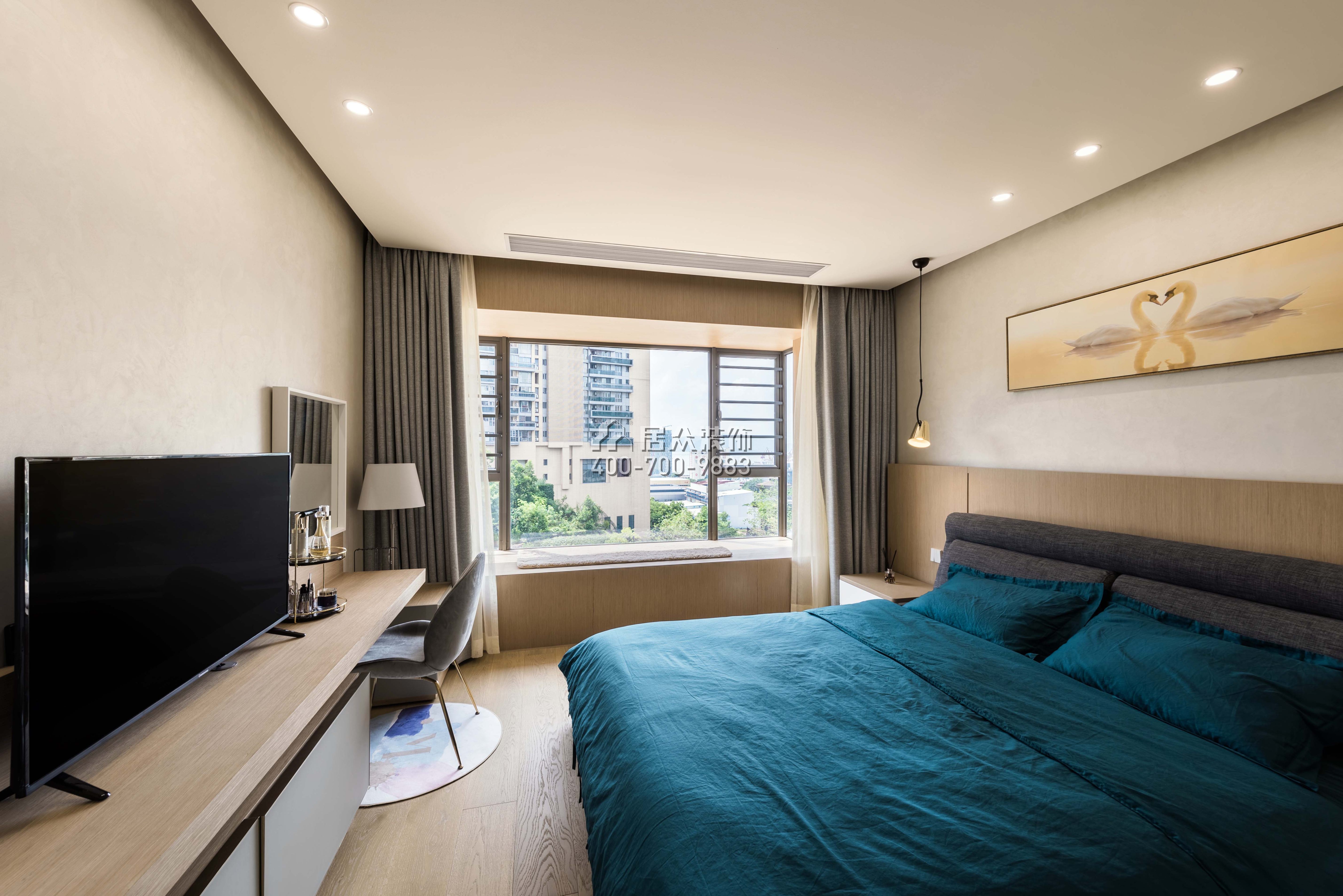 龍瑞佳園150平方米現代簡約風格平層戶型臥室裝修效果圖