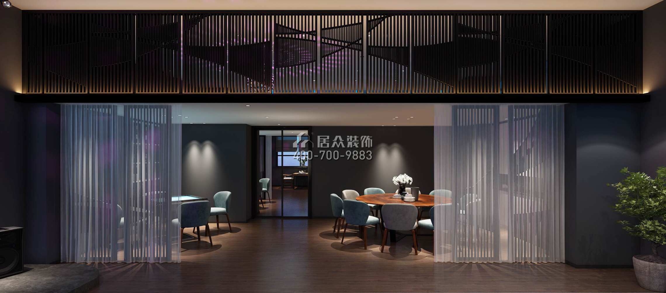 万达湖公馆350平方米其他风格公装（已弃用）户型餐厅（中国）科技有限公司官网效果图