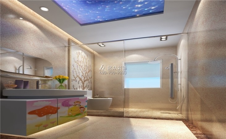 柳浪东苑120平方米现代简约风格平层户型卫生间装修效果图