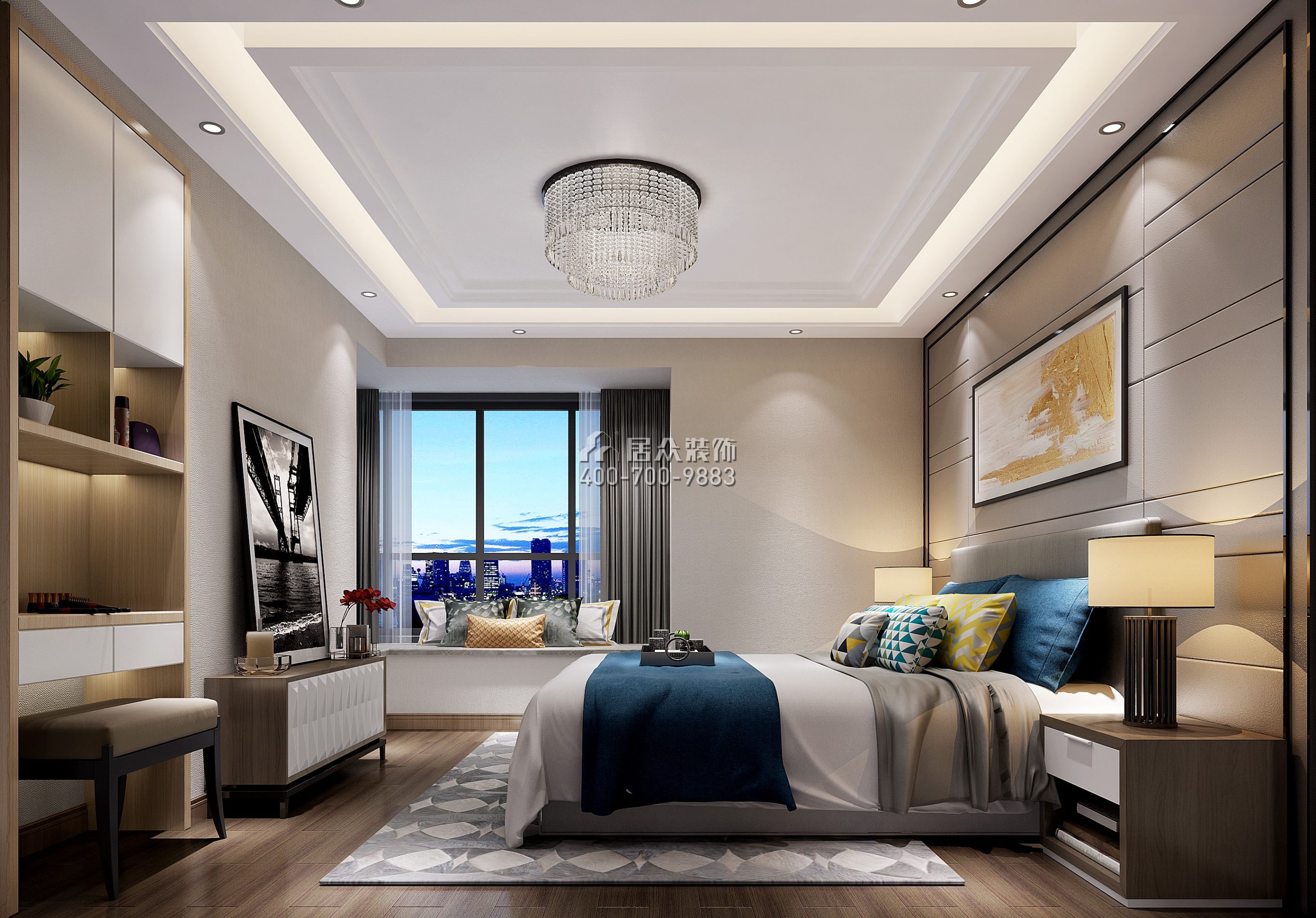 寶生midtown 160平方米現代簡約風格平層戶型臥室裝修效果圖