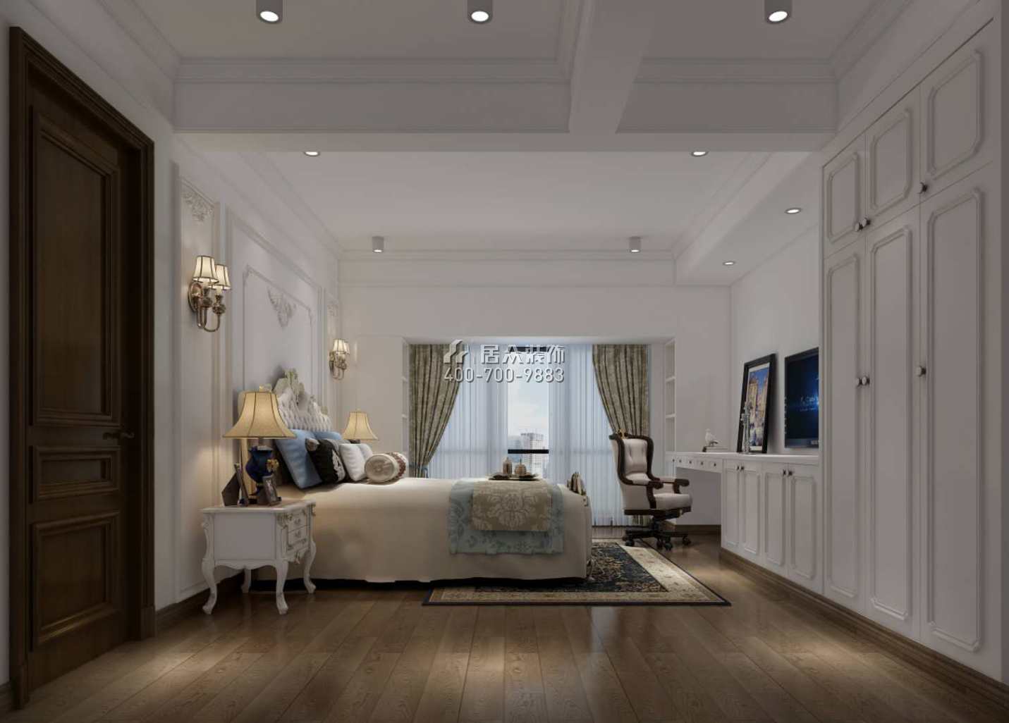 凤城世家220平方米欧式风格复式户型卧室装修效果图