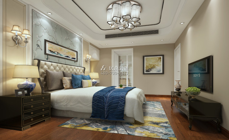 华润城一期130平方米其他风格平层户型卧室装修效果图