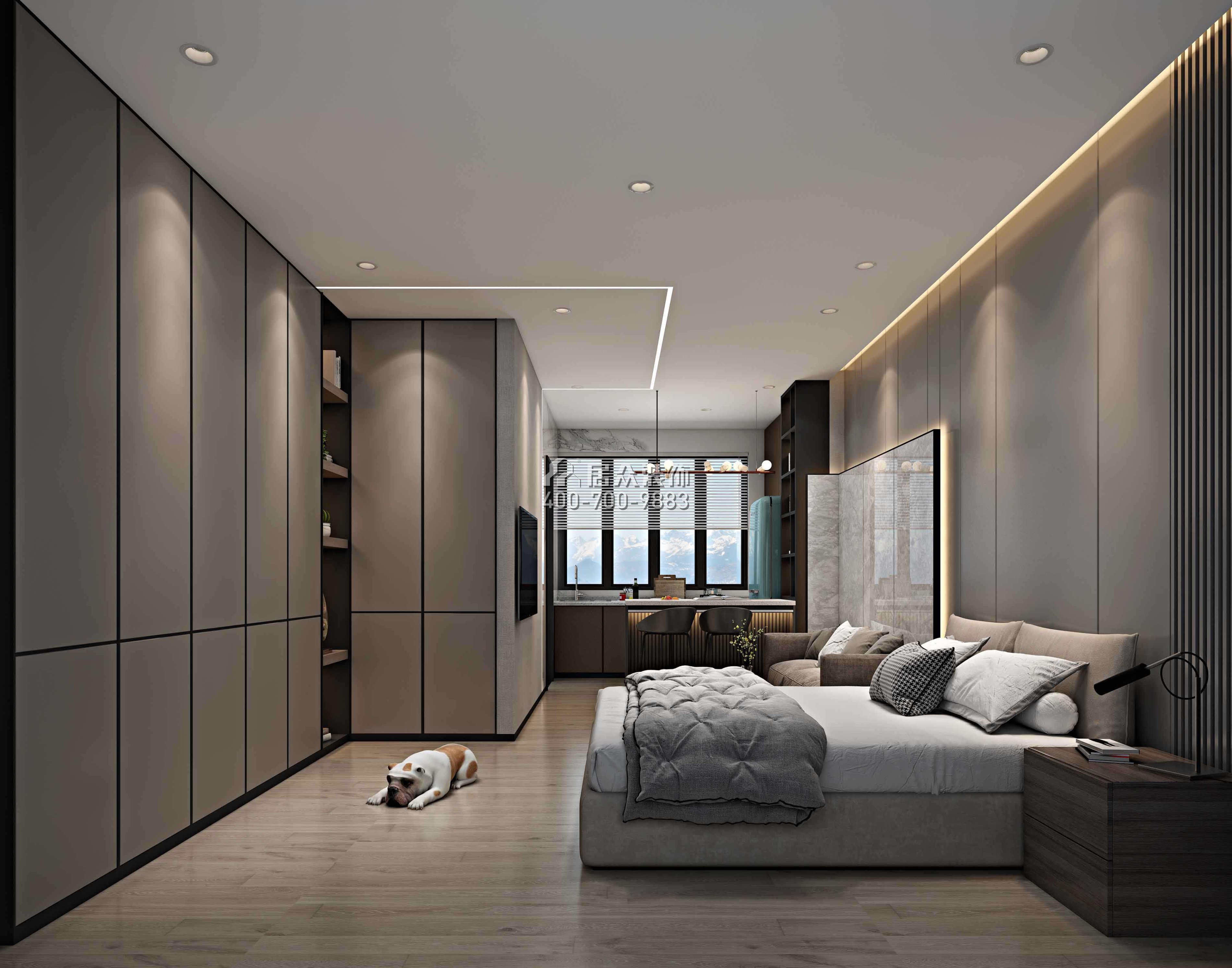 公寓820平方米现代简约风格平层户型卧室装修效果图