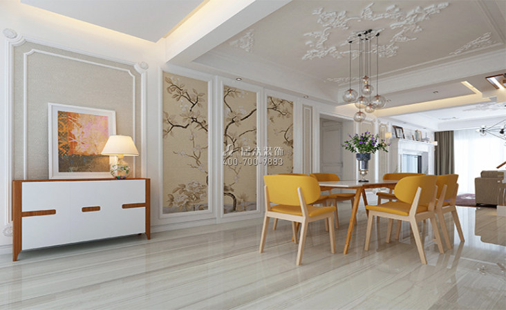 紅樹別院350平方米混搭風格復式戶型客廳裝修效果圖